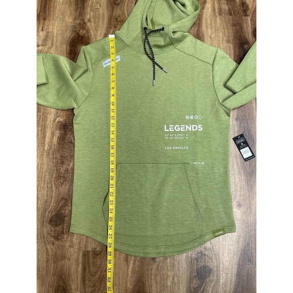 LEGENDS HAWTHORNE TECH HOODIE LOS ANGELES GREEN SWEATSHIRT MEN'S Medium - Picture 5 of 8